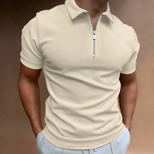 SKHAN CLOTHING ARTICLE # 1908 SLIM FIT POLO WITH ZIPPER